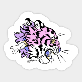 Tiger Head Sticker